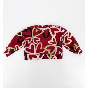 Molo Miki Heart Sweatshirt Size 4
